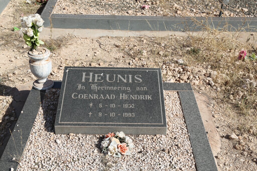 HEUNIS Coenraad Hendrik 1932-1993
