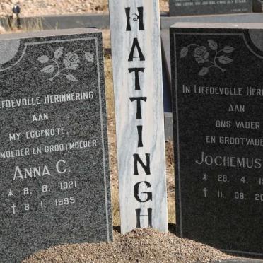 HATTINGH Jochemus J. 1919-2008 &amp; Anna C. 1921-1995