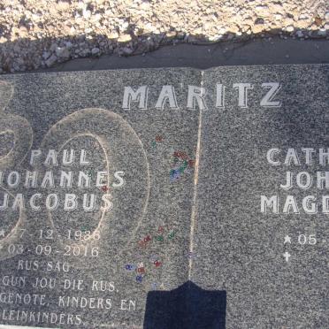 MARITZ Paul Johannes Jacobus 1936-2016 &amp; Catharina Johanna Magdalena 1941-