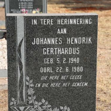 MARITZ Johannes Hendrik Gerthardus 1940-1980