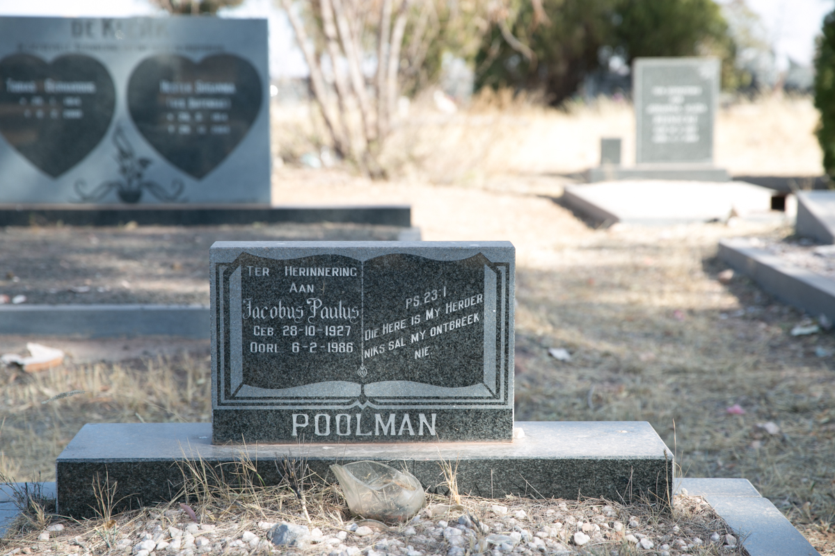 POOLMAN Jacobus Paulus 1927-1986