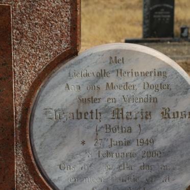 ROSS Elizabeth Maria nee BOTHA 1949-2000