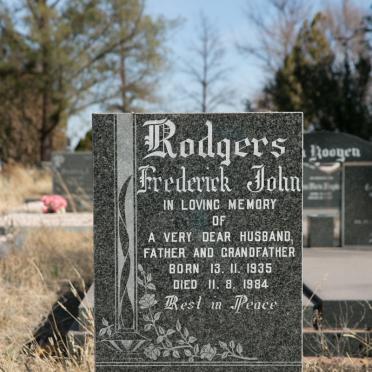 RODGERS Frederick John 1935-1984
