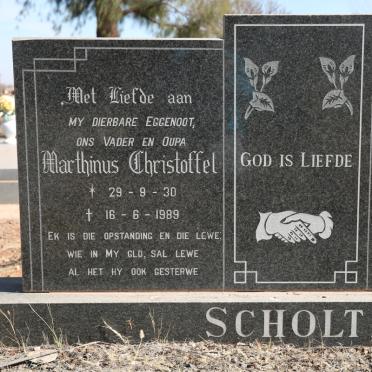 SCHOLTZ Marthinus Christoffel 1930-1989