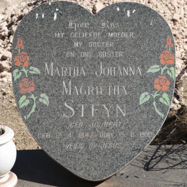 STEYN Martha Johanna Magrietha nee JOUBERT 1942-1990