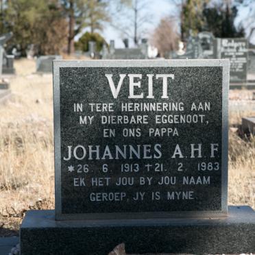 VEIT Johannes A.H.F. 1913-1983