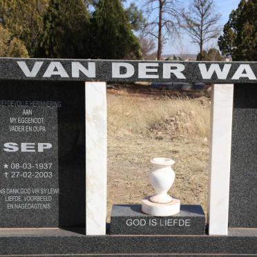 WALT Sep van der, 1937-2003 &amp; Ria 1943-