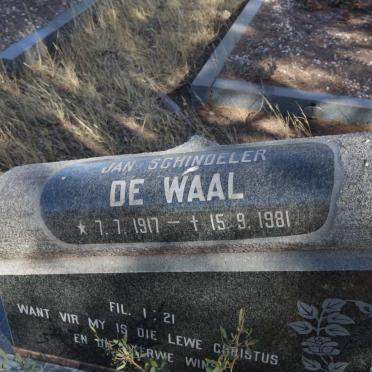 WAAL Jan Schindeler, de 1917-1981