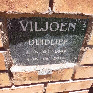 VILJOEN Duidlief 1943-2016