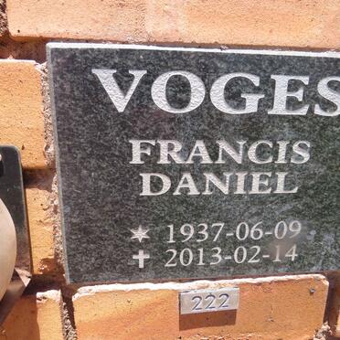 VOGES Francis Daniel 1937-2013
