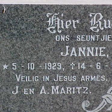 MARITZ Jannie 1929-1930