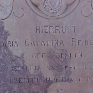 REINECKE Maria Catarina nee GIYING 1866-1912