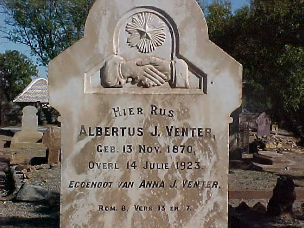 VENTER Albertus J. 1870-1923
