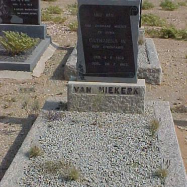 NIEKERK Catharina W., van nee STEENKAMP 1903-1963