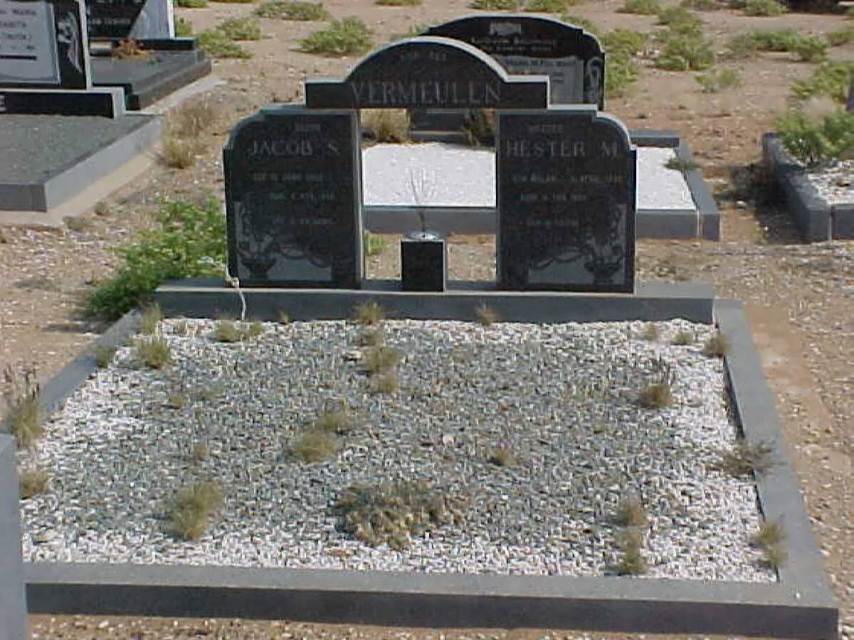 VERMEULEN Jacob S. 1902-1969 &amp; Hester M. MALAN 1895-1969