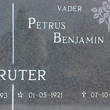 TRUTER Petrus Benjamin 1921-1993 &amp; Cornelia Gertruida BUYS 1922-1993