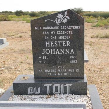 TOIT Jacobus Adriaan, du 1923-2006 &amp; Hester Johanna 1927-1983