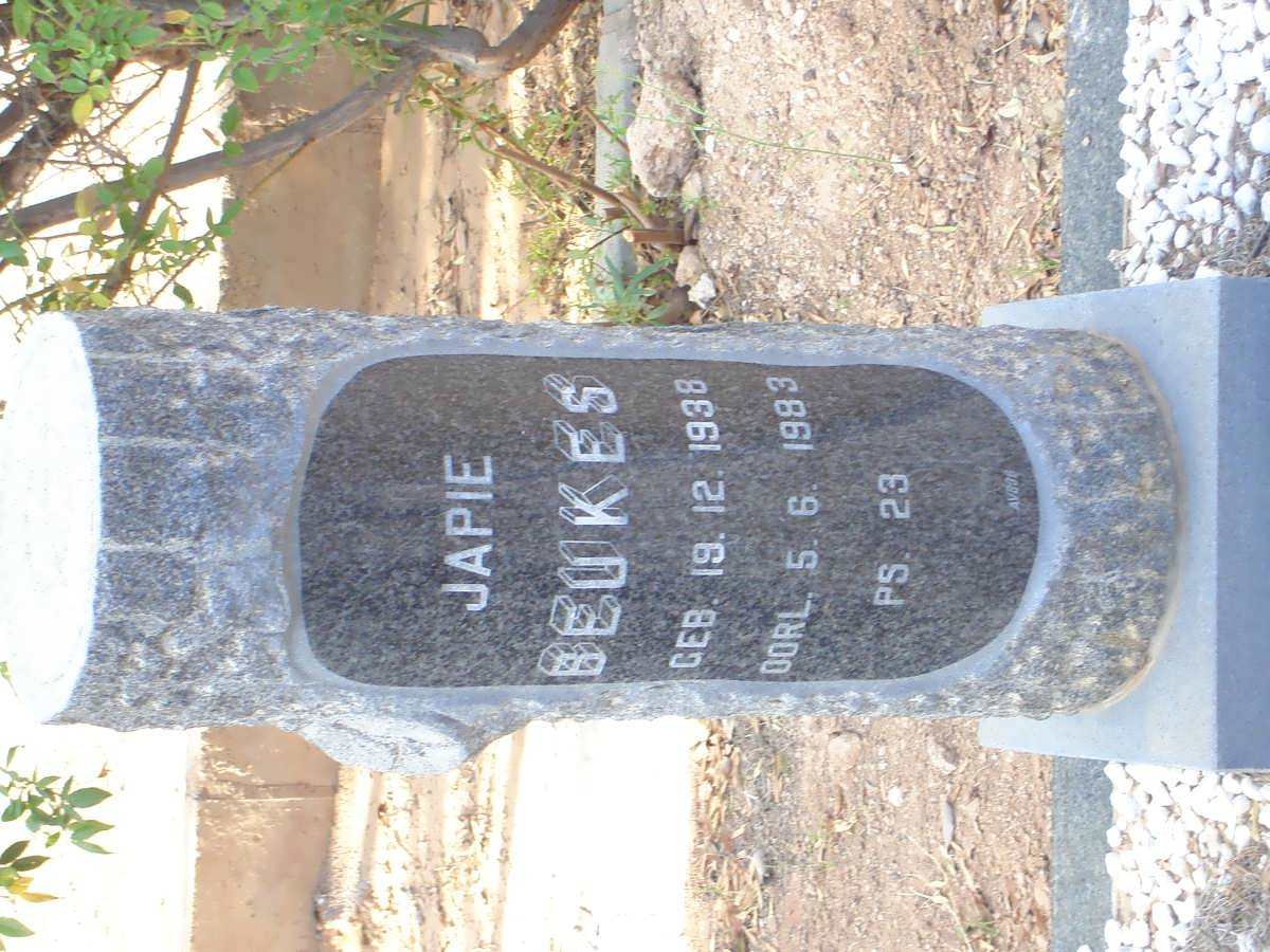 BEUKES Japie 1938-1983