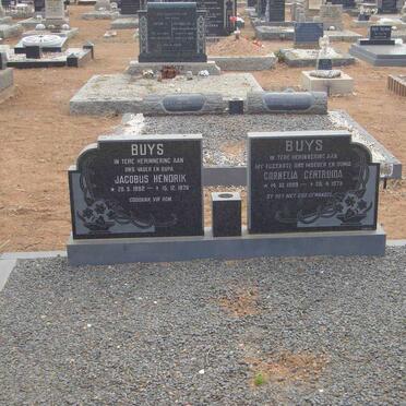 BUYS Jacobus Hendrik 1892-1976 &amp; Cornelia Gertruida 1899-1973