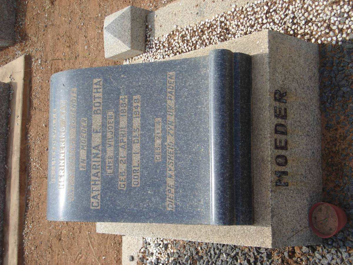 BOTHA Catharina E. nee VILJOEN 1884-1948