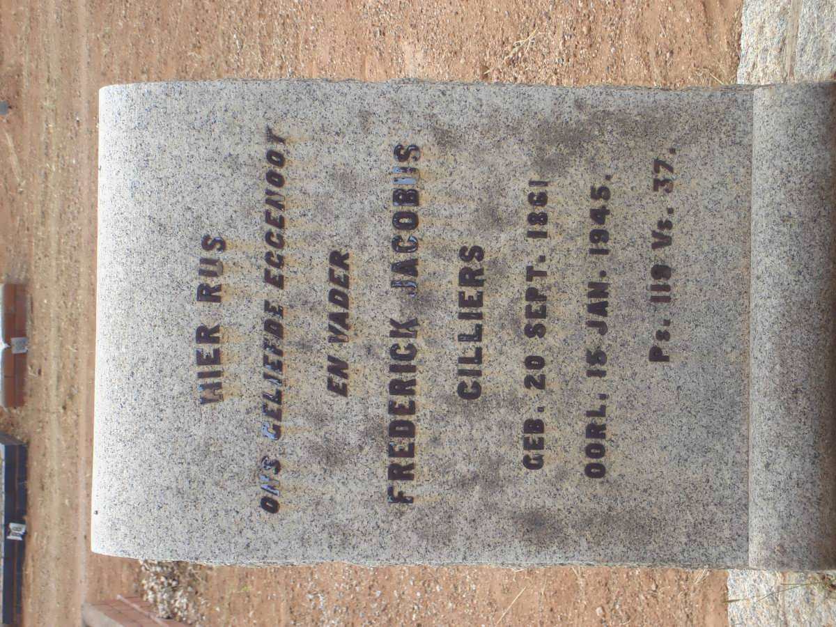 CILLIERS Frederick Jacobus 1861-1945