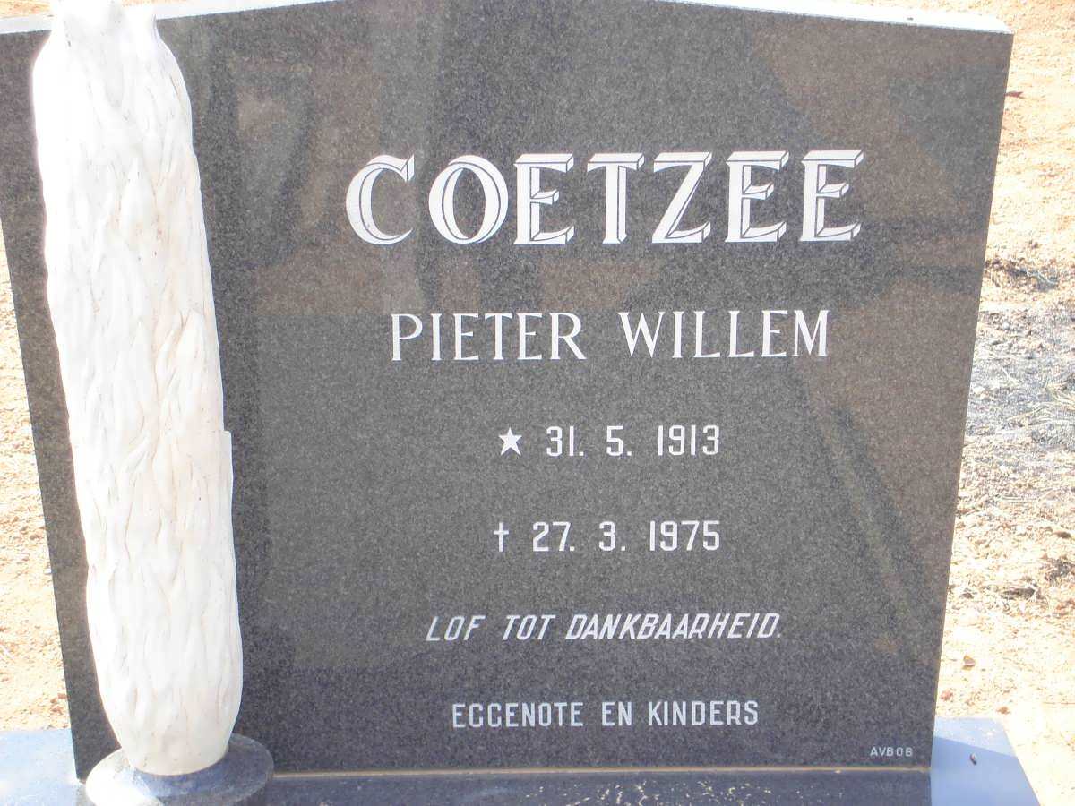COETZEE Pieter Willem 1913-1975