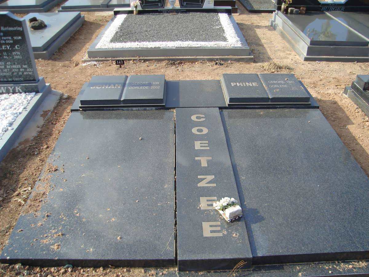COETZEE Johan 1939-2002 &amp; Phine 1941-