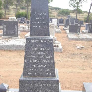 DEVENTER Frederick Johannes Veldsman, van 1880-1955 &amp; Johanna 1888-1976