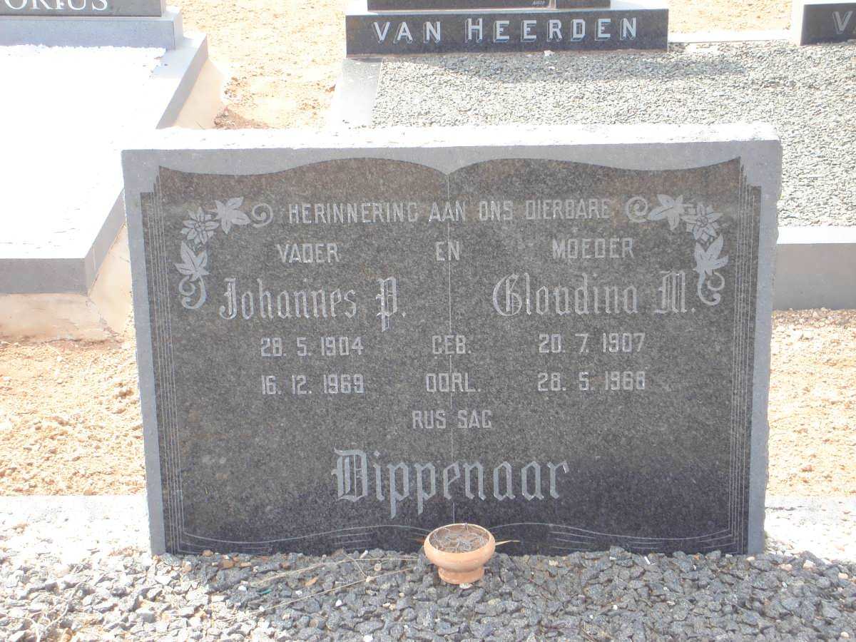 DIPPENAAR Johannes P. 1904-1969 &amp; Gloudina M. 1907-1966