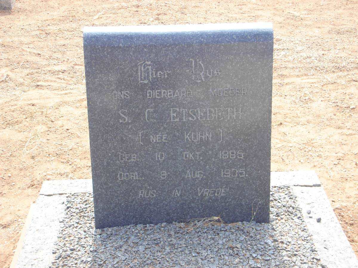 ETSEBETH S.C. nee KUHN 1885-1935