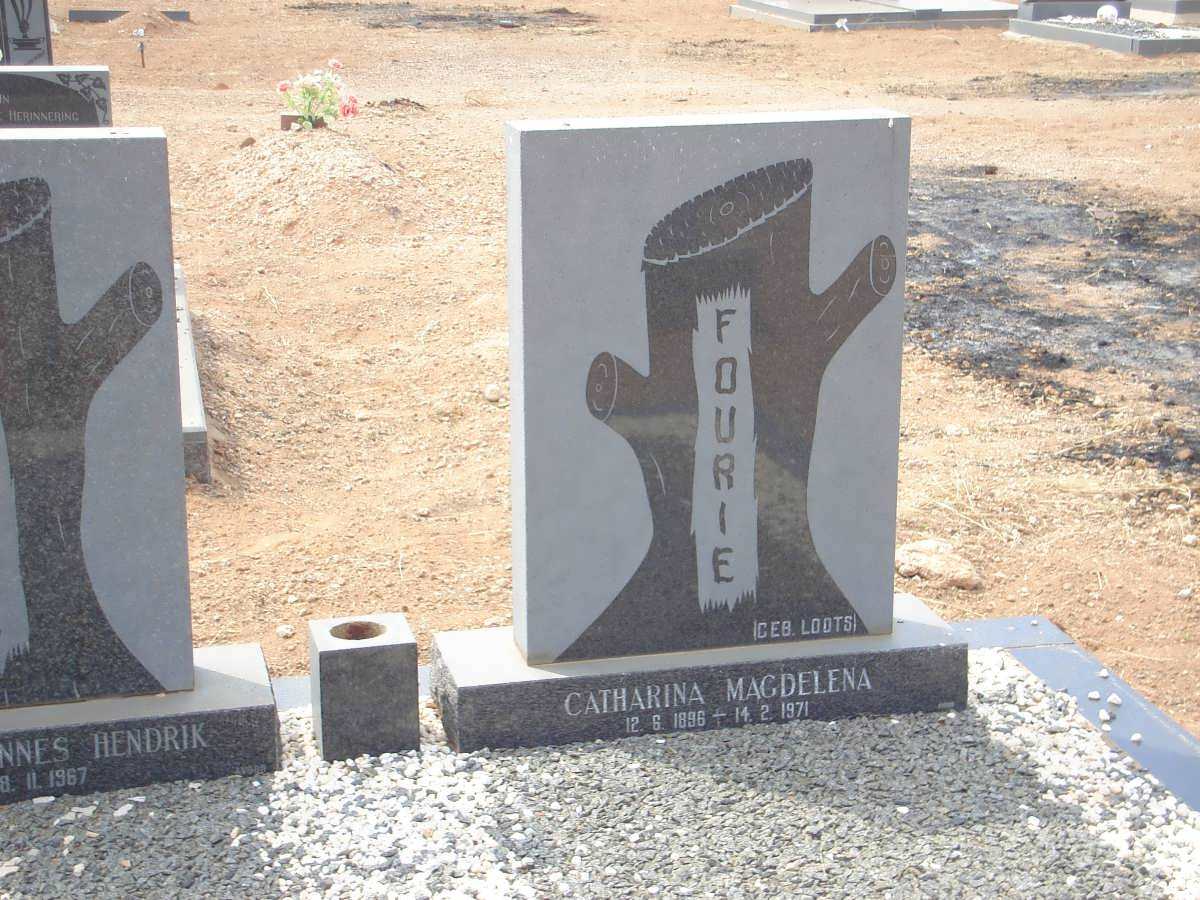 FOURIE Catharina Magdalena nee LOOTS 1896-1971