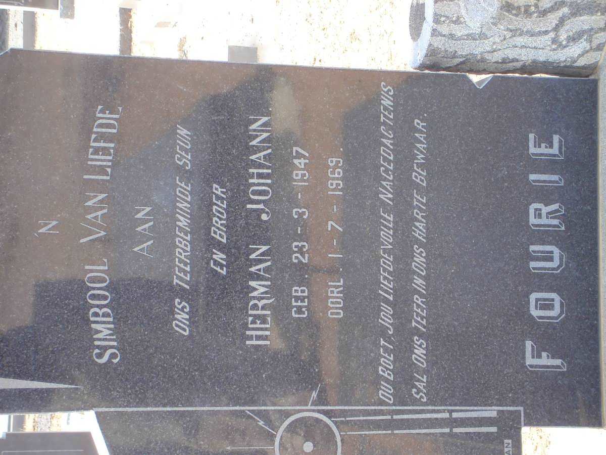 FOURIE Herman Johann 1947-1969