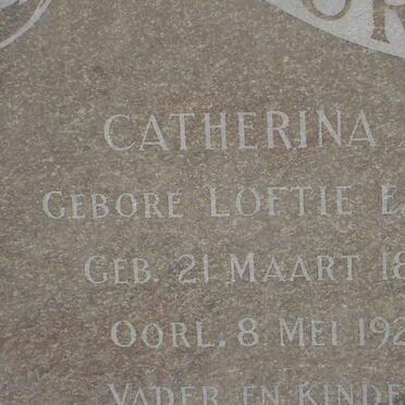 FOURIE Catherina B. nee LOFTIE EATON 1890-1925