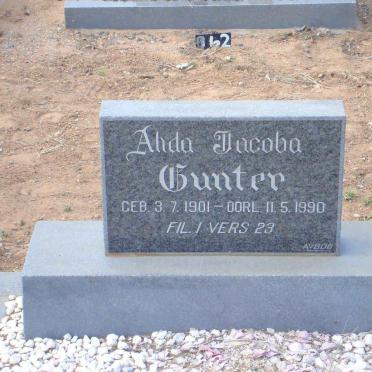 GUNTER Alida Jacoba 1901-1990