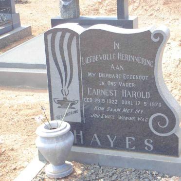 HAYES Earnest Harold 1922-1970