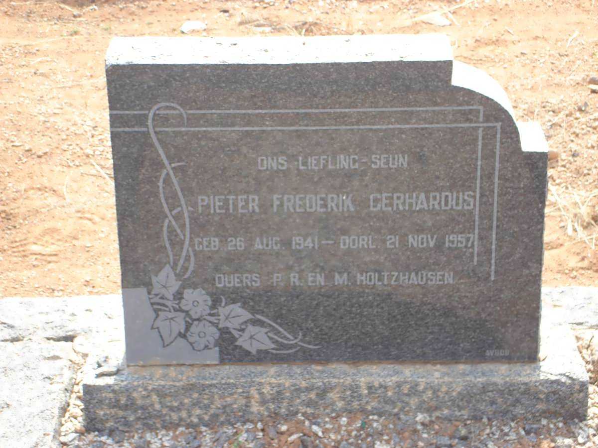 HOLTZHAUSEN Pieter Frederik Gerhardus 1941-1957