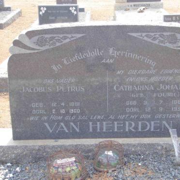 HEERDEN Jacobus Petrus, van 1881-1960 &amp; Catharina Johanna FOURIE 1884-1958