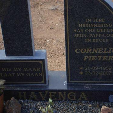 HAVENGA Cornelius Pieter 1959-2007