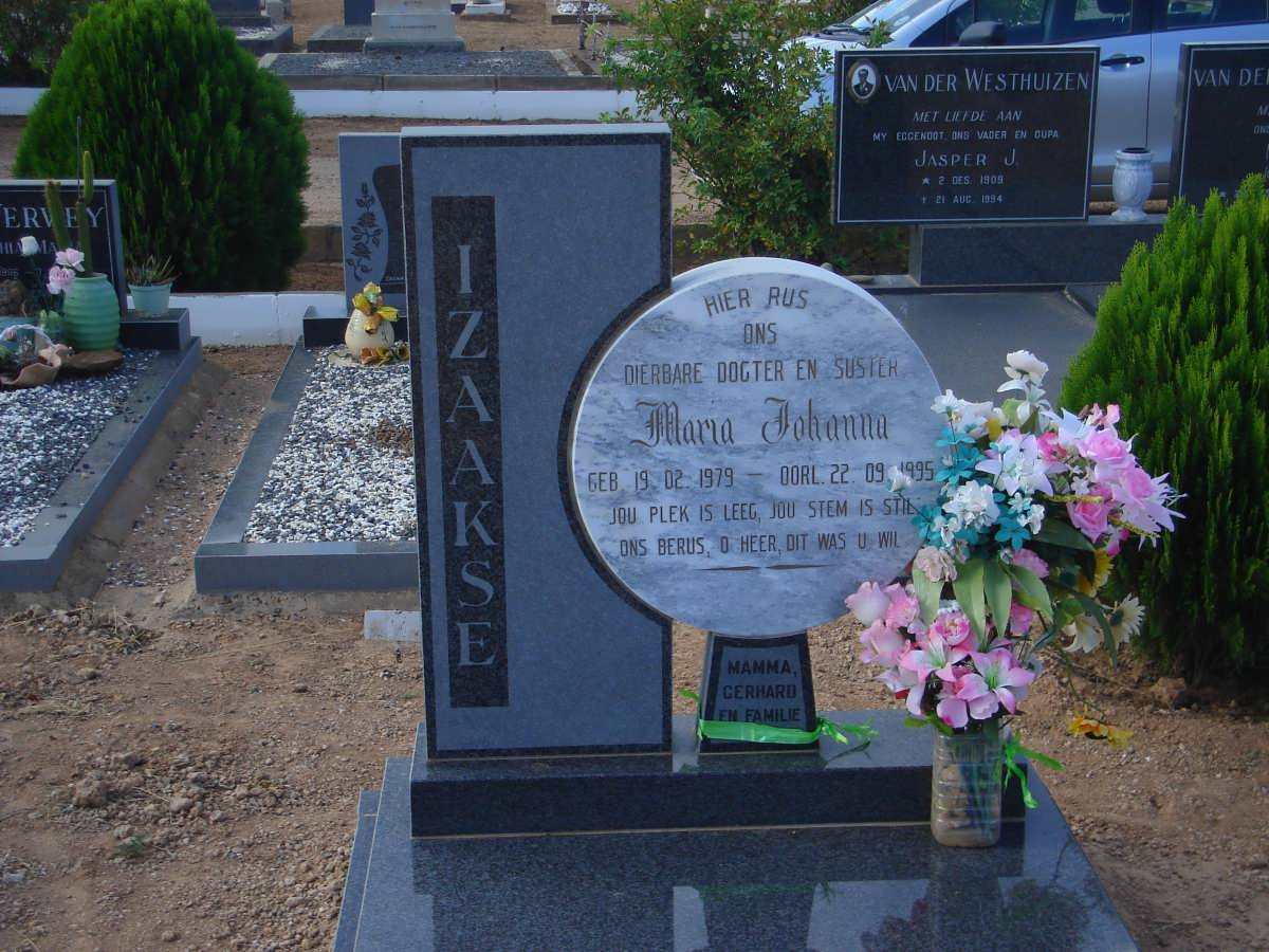 IZAAKSE Maria Johanna 1979-1995