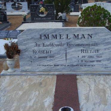 IMMELMAN Robert 1937- &amp; Rietje 1937-1992