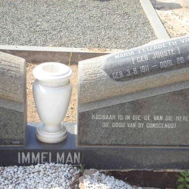 IMMELMAN  Maria Elizabeth Vos  nee JOOSTE 1911-1980