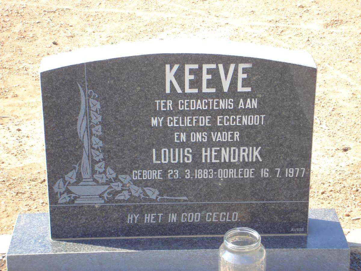 KEEVE Louis Hendrik 1883-1977