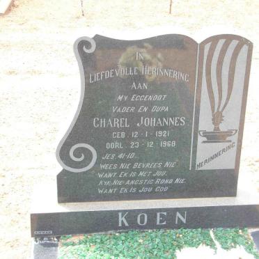 KOEN Charel Johannes 1921-1968