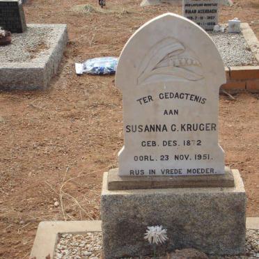 KRUGER Susanna C. 1872-1951