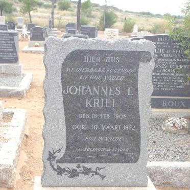 KRIEL Johannes E. 1908-1952
