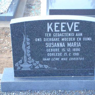 KEEVE Susanna Maria 1886-1981