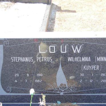 LOUW Stephanus Petrus 1910-1982 &amp; Wilhelmina KUYPER 1913-2005