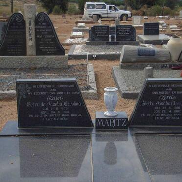 MARITZ Gertruida Jacoba Carolina Karel 1903-1986 & Aletta Jacoba VERMEULEN 1908-1997