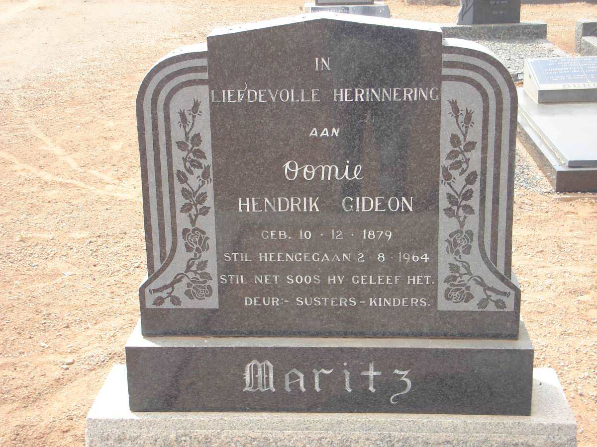 MARITZ Hendrik Gideon 1879-1964