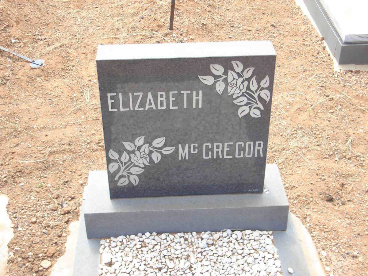 McGREGOR Elizabeth